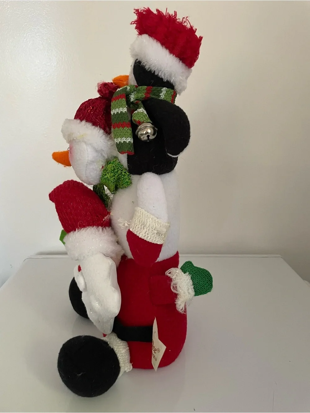 VTG Dan Dee Standing Christmas Seasonal Decor Snow Man Penguin Santa